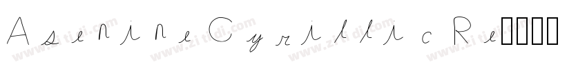 Asenine Cyrillic Re字体转换